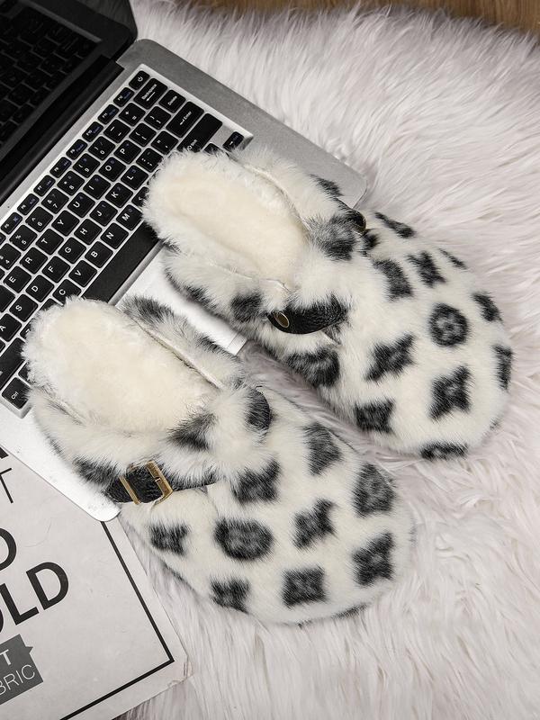 LV Fur Clogs