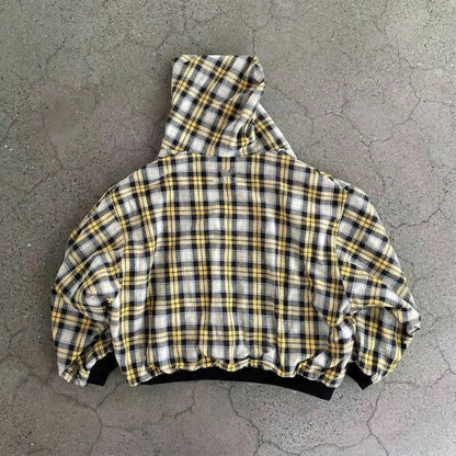 Plaid Reversible Zip-Up Hoodie